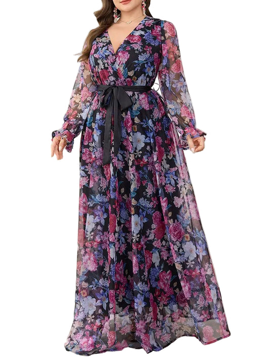 Bohemia - Robe longue fluide à imprimé floral