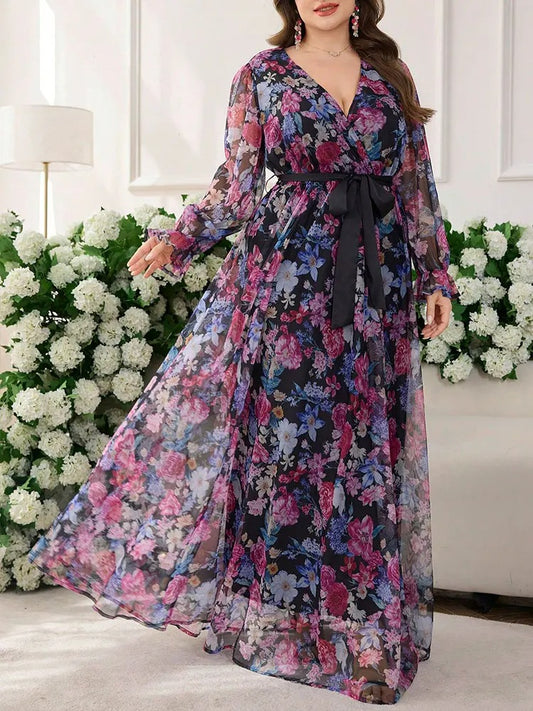 Bohemia - Robe longue fluide à imprimé floral